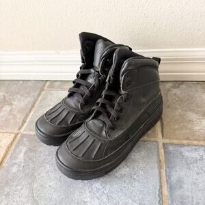 Nike ACG Woodside II Mid Sneakers Black Duck Boots Kids 5.5Y Women 7